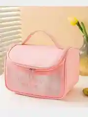 Розовый большая прозрачная косметичка, сумка для душа и бассейна