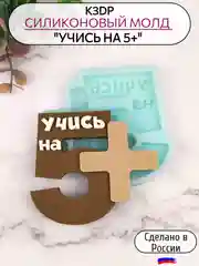 Силиконовая форма "Учись на 5+" молд для шоколада