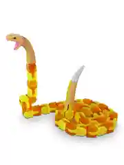 Антистресс-игрушка Klixx Creaturez Гремучая змея оранжевая