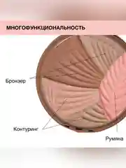 Бронзер Румяна для лица 2в1 Butter Glow Bronzer+ Blush PHYSICIANS FORMULA, здоровое сияние