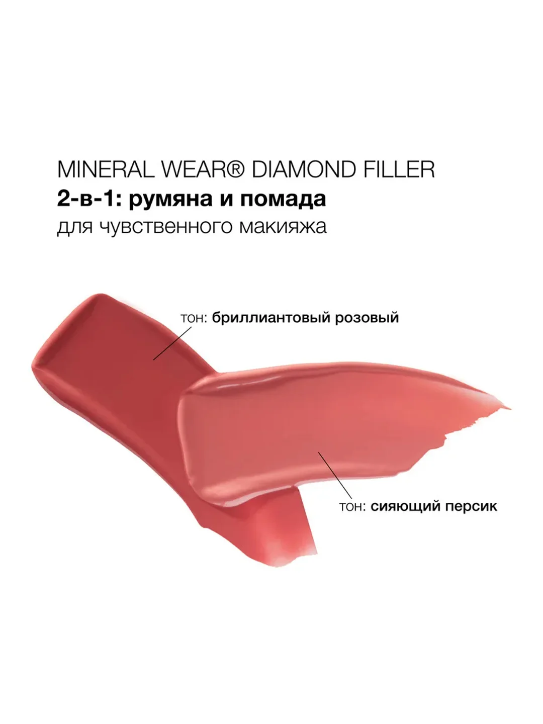 Румяна для щек и губ Diamond Filler Cheek&Lip Color PHYSICIANS FORMULA, сияющий розовый