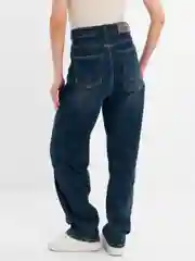 Синий джинсы женские, прямые