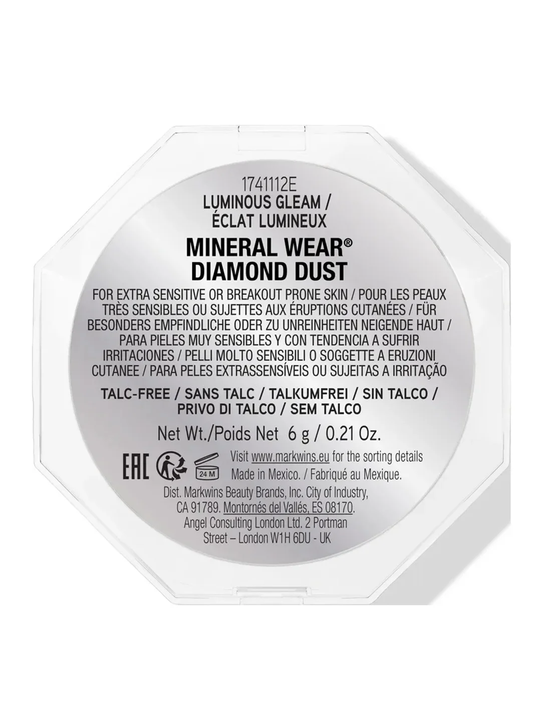 Хайлайтер Mineral Wear Diamond Dust PHYSICIANS FORMULA, тон: сияющий отблеск, 6 гр