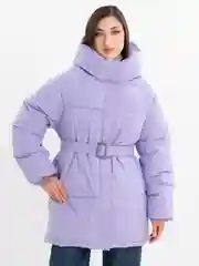 Сиреневый куртка женская, зимняя, пуховик