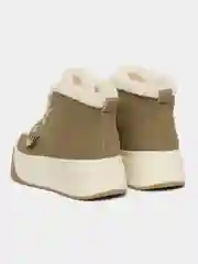 Хаки угги женские, с мехом