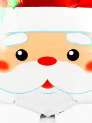Коралловый воздушные фольгированные шары "Новый год", "Елка", "Дед Мороз", "Снежинка",