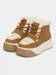 Карамельный угги женские, с мехом