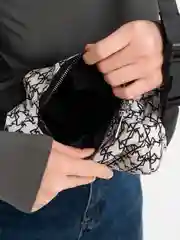 Белый сумка банан, сумка на пояс, сумка через плечо