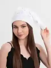 Серебряный новогодний колпак, шапка Деда Мороза с помпоном, карнавальная шапка