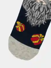 Темно-синий новогодние носки, мужские, хлопок, подарочные