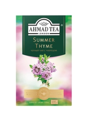 Чай "Ahmad Tea", Летний Чабрец, черный, листовой, картон.коробка, 100г,