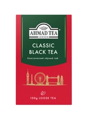 Чай "Ahmad Tea", черный "Классический", листовой, картон. коробка, 100г,