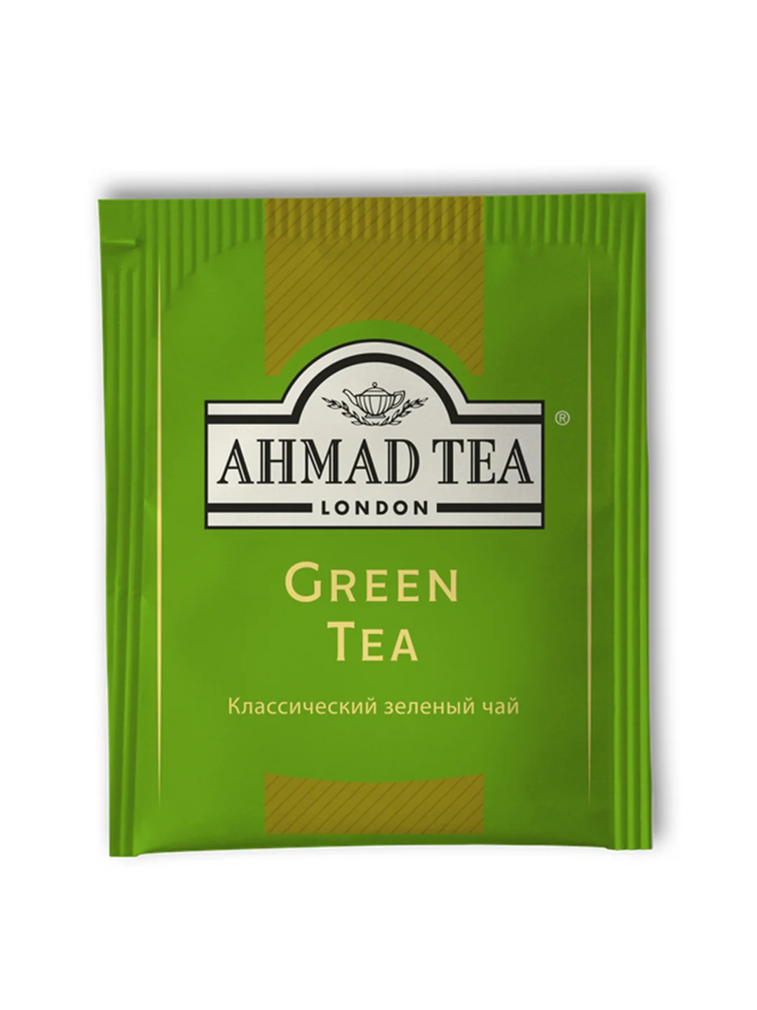 Чай "Ahmad Tea", Зеленый , пакетики с ярлычками, в конвертах из фольги 25х2г,