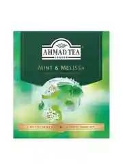 Чай "Ahmad Tea", Мята-Мелиса, зелёный, пакетики в конвертах, 100x1,8г,