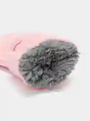 Розовый детские зимние варежки с мехом 4-6 лет