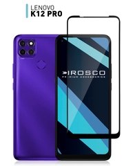 Защитное стекло для Lenovo K12 Pro с олеофобным покрытием, прозрачное с черной рамкой