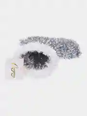 Серебряный новогодний сапожок " 22*17*7 см,упаковка для подарка ,декорация  на Новый год