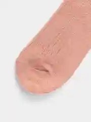 Кораллово-розовый теплые носки шерстяные