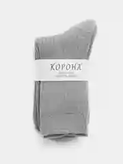 Небесно-голубой теплые носки шерстяные