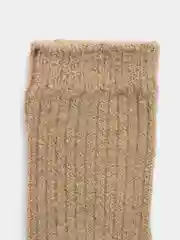 Карамельный теплые носки шерстяные
