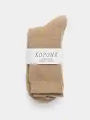 Карамельный теплые носки шерстяные