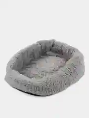 Серый лежанка для собак и кошек, мягкий мех, 45х35х11 см