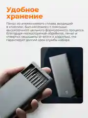 Угольный набор отверток Xiaomi Mi Precision Screwdriver Kit, MJJXLSD002QW