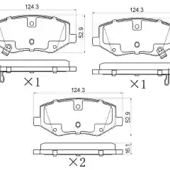 Колодки тормозные передние Moskvich / JAC S3 16-/JS4 22-/S5 13-