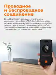 Черный саундбар Xiaomi Mi TV Soundbar, MDZ-27- DA