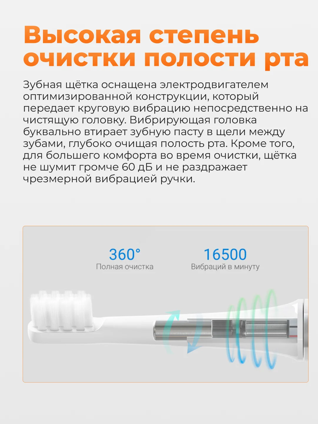 Бирюзовый электрическая зубная щетка Xiaomi Mijia Sonic Electric Toothbrush T100, MES603
