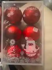 Красный новогодние шары 6 штук набор елочных игрушек
