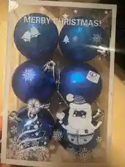 Синий новогодние шары 6 штук набор елочных игрушек