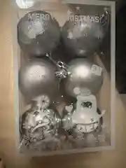 Серебряный новогодние шары 6 штук набор елочных игрушек