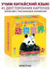 Желтый карточки обучающие, китайский язык с транскрипцией, 90 карточек на кольце, развивающие