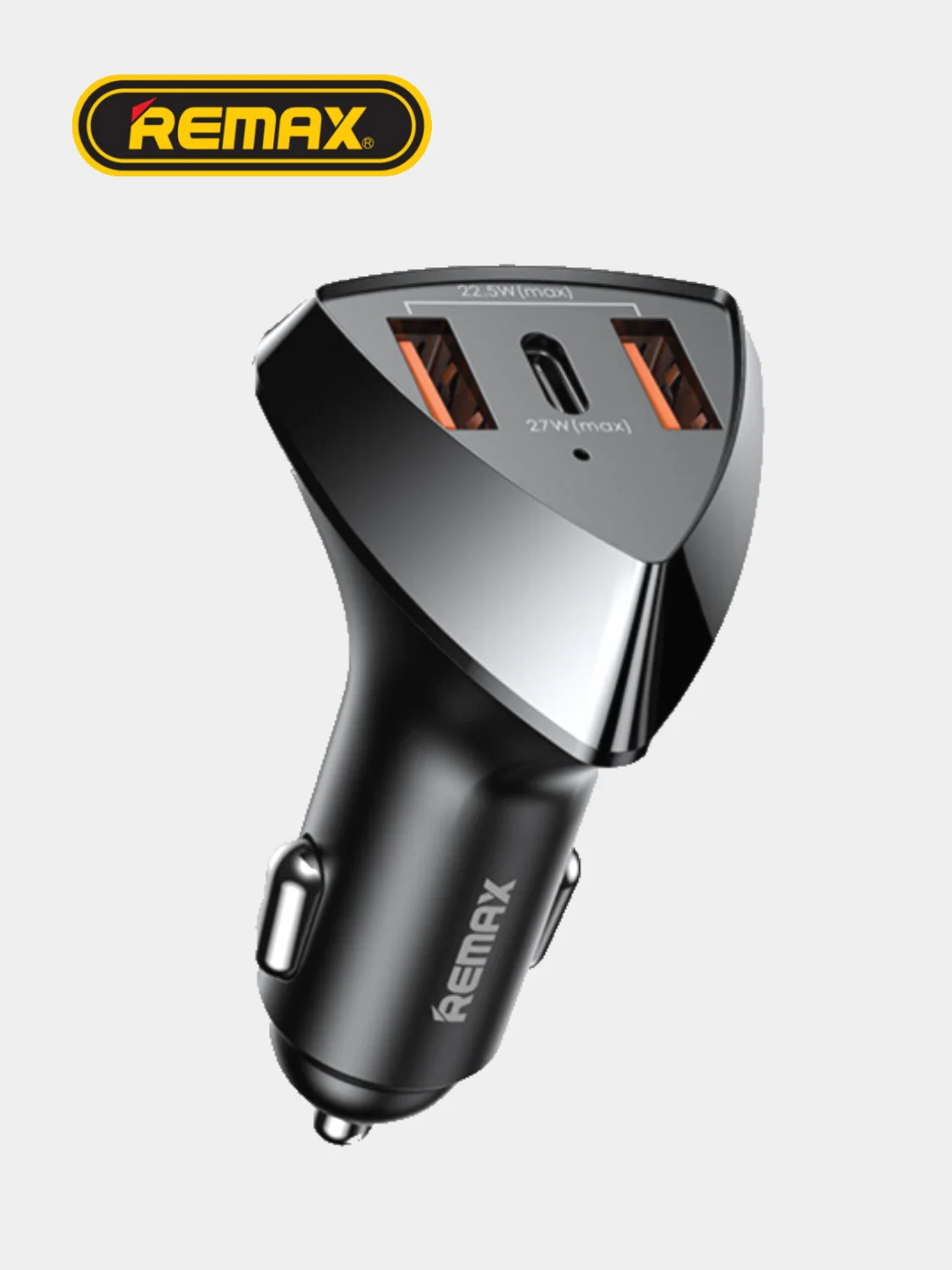 Автомобильное зарядное устройство в прикуриватель Type-C + USB+ USB, мощная 49,5 Вт