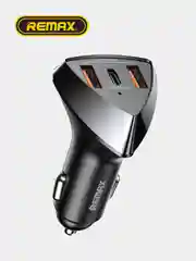 Автомобильное зарядное устройство в прикуриватель Type-C + USB+ USB, мощная 49,5 Вт