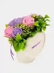Лавандовый букет из мыла,мыльных роз,подарочный набор, подарок учителю,коллеге