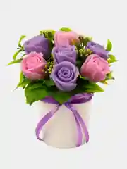 Лавандовый букет из мыла,мыльных роз,подарочный набор, подарок учителю,коллеге