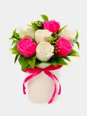 Фуксия букет из мыла,мыльных роз,подарочный набор, подарок учителю,коллеге