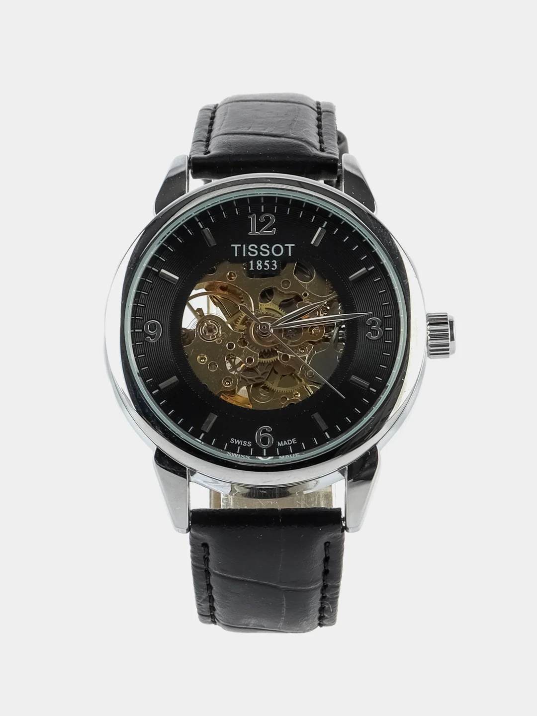 Угольный часы наручные, механические, Tissot