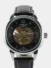 Угольный часы наручные, механические, Tissot