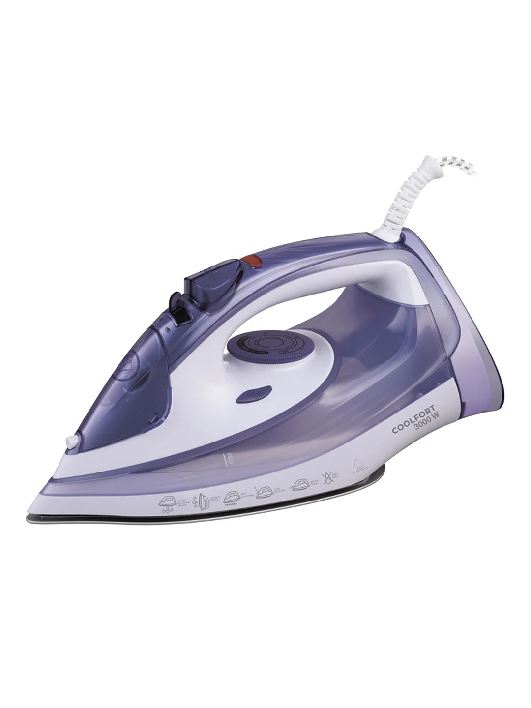 Утюг Coolfort CF-3409 3000Вт сиреневый/белый