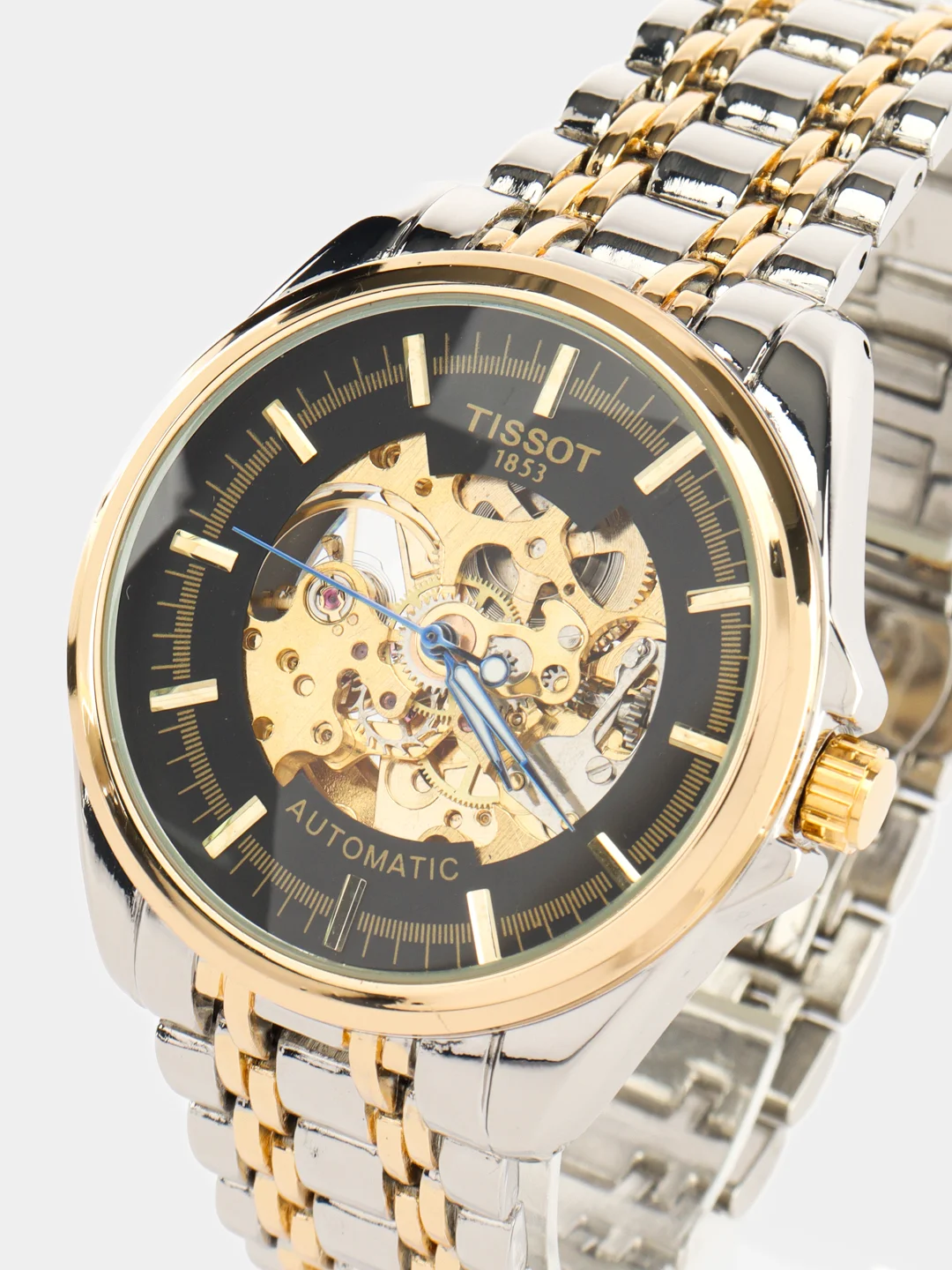 Манго часы наручные механические Tissot скелетон