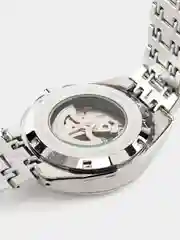 Серебряный часы наручные механические Tissot скелетон