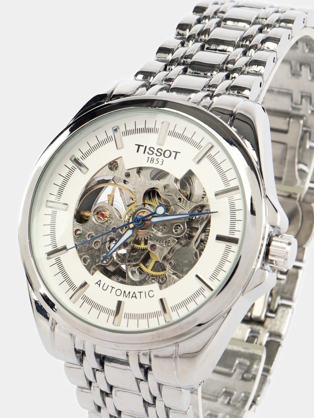 Слоновая кость часы наручные механические Tissot скелетон