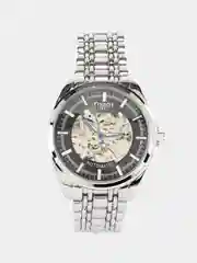 Серебряный часы наручные механические Tissot скелетон