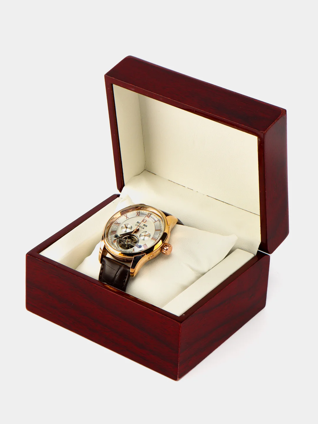 Коричневый часы механические Omega