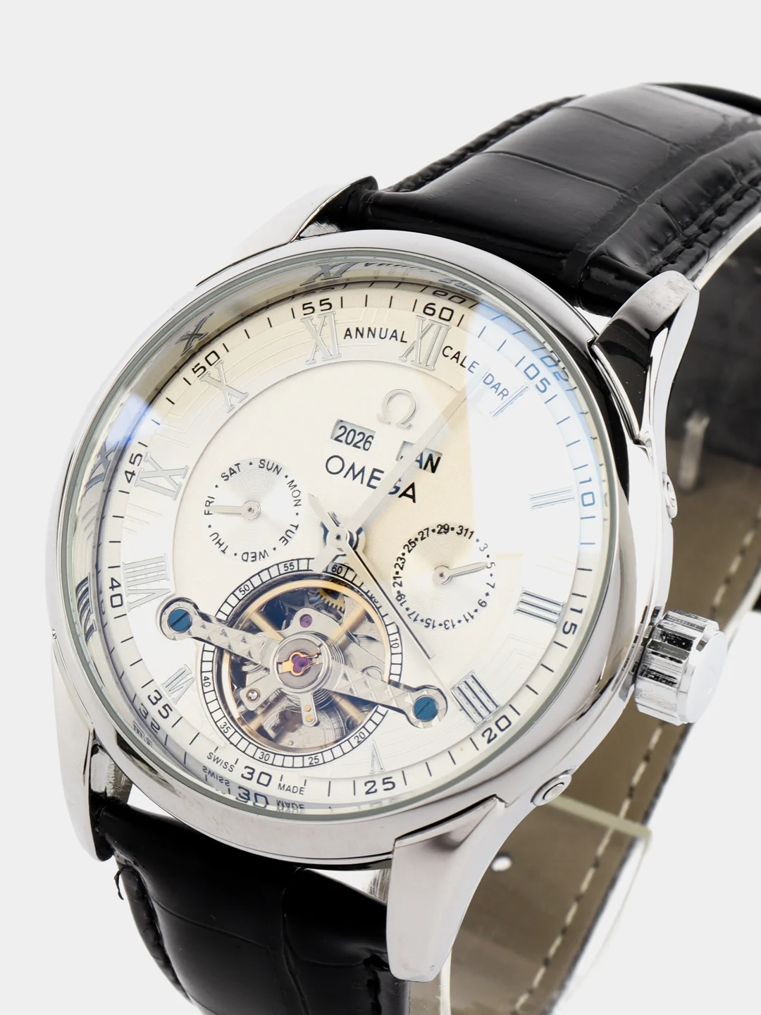 Серый часы механические Omega