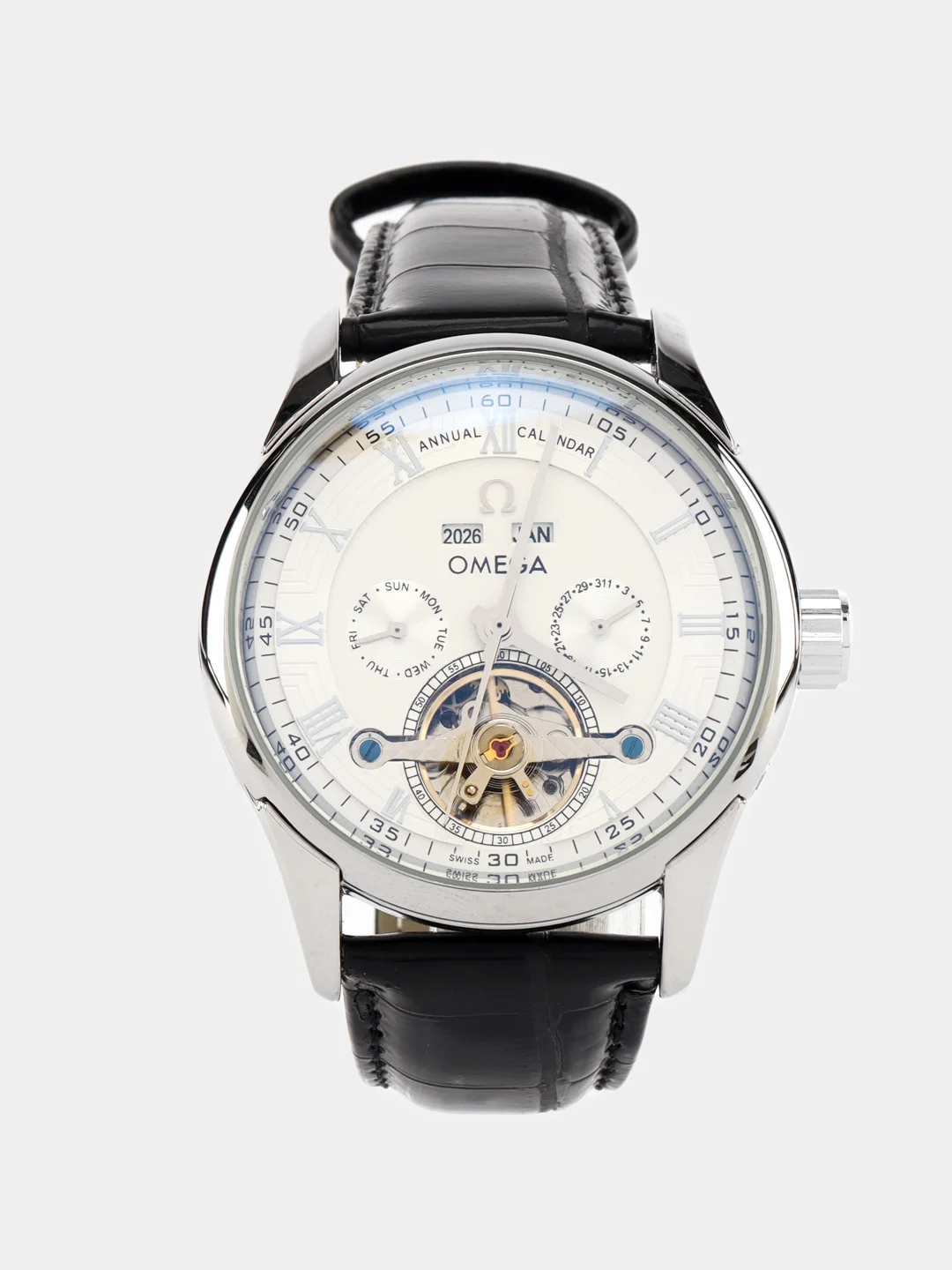 Серый часы механические Omega