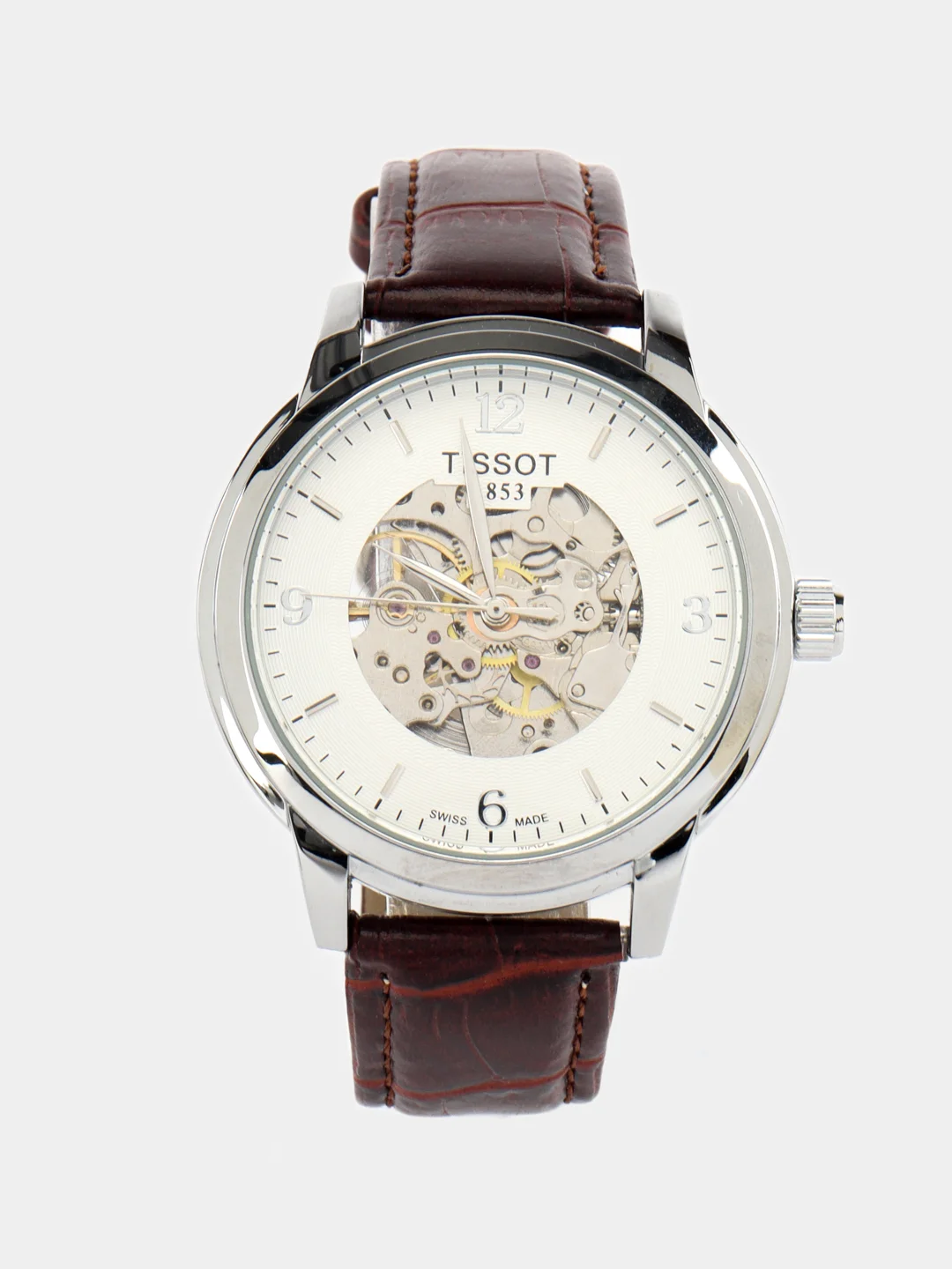 Багровый часы наручные, механические, Tissot